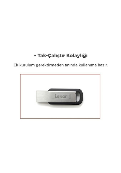 Lexar Metal Usb 3.2 Gen1 150 Mb/s 64 Gb M400 Flash Bellek
