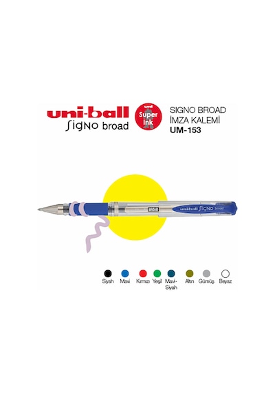 Um-153 Gümüş Broad Jel  Kalem