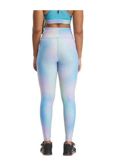 Reebok Lux Bold Aop Tıght Okyanus Mavı Kadın Tayt 000000000101696346 Mavi
