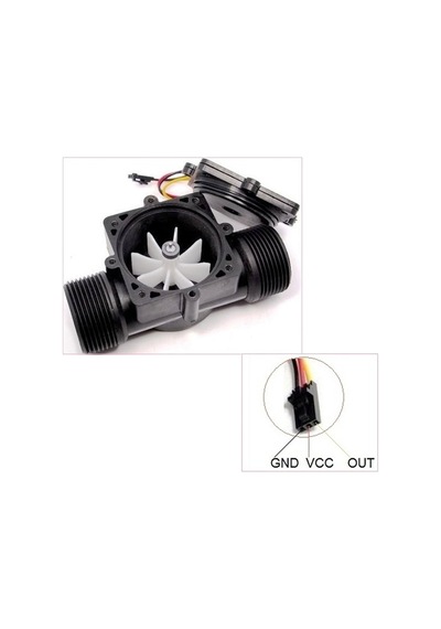 Yf-s201 Su Akış Sensörü Sıvı Akım Sensörü 1-30l/dk 2.0mpa Su Sayacı Akış Ölçer Kalorimetre