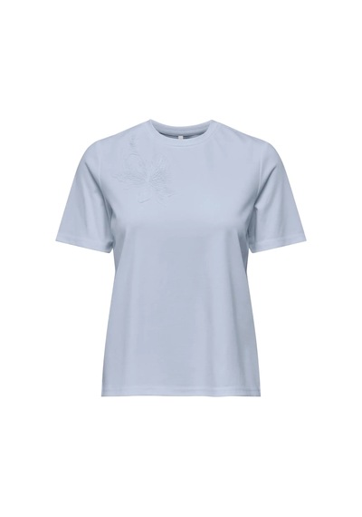 Only Onlsophıa S/s Embroidery Kadın T-shirt 15368560 Mavi