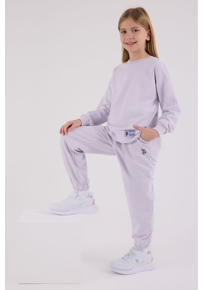 U.S. Polo Assn. U.s. Polo Assn Kız Çocuk Mor Eşofman Takımı Us2300-c-v2 Mor