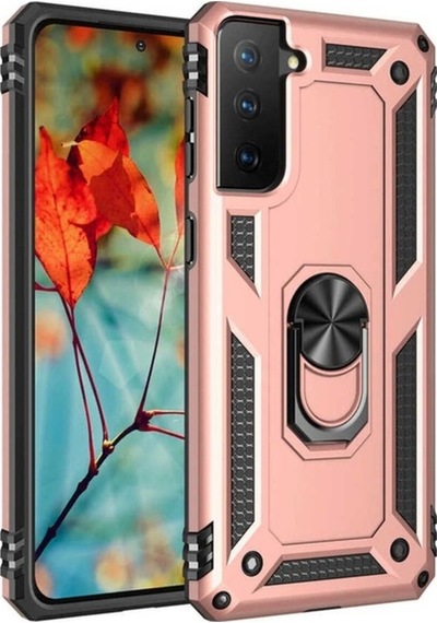 Galaxy S21 Plus Kılıf Zore Vega Kapak Rose Gold