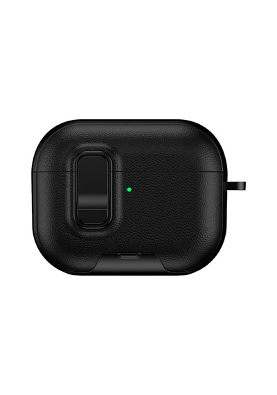 Apple Airpods Pro 3 3.nesil Rova Deri Kılıf - Siyah