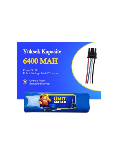 Conga X100 Robot Süpürge 6400 Mah Batarya