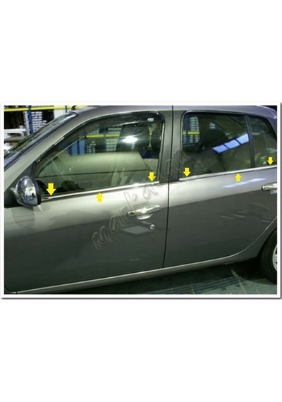 Db Chrome Renault Clio Symbol Cam Çıtası Nikelajı 2009-2012 4  Par