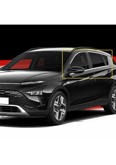 Hyundai Bayon Krom Cam Çerçevesi Tam Tur 2020-2025 Arası 12 Prç