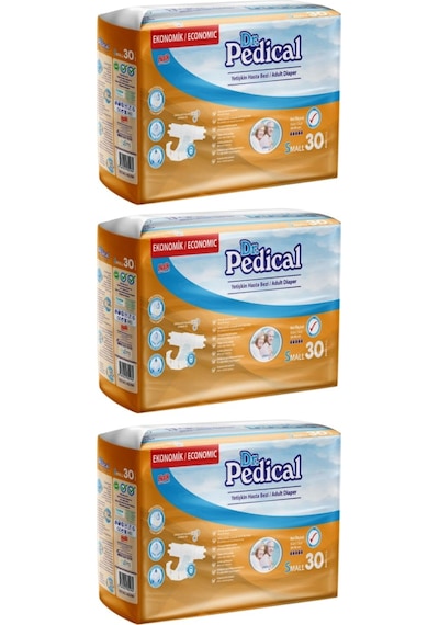 Dr. Pedical Belbantlı Hasta Bezi Small Küçük Beden 90 Adet S