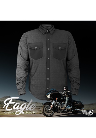 The Biker Jeans - Eagle Korumalı Motosiklet Gömleği