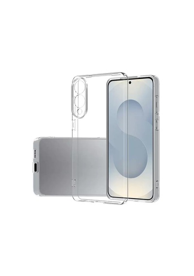 Samsung Galaxy Uyumlu S25 Edge Kılıf Kamera Korumalı Lüx Şeffaf Silikon