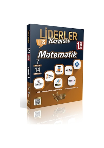 2025 Model Lgs 1. Dönem Matematik Denemeleri 7 Yayın 14 Deneme Video Çözümlü Liderler Karması
