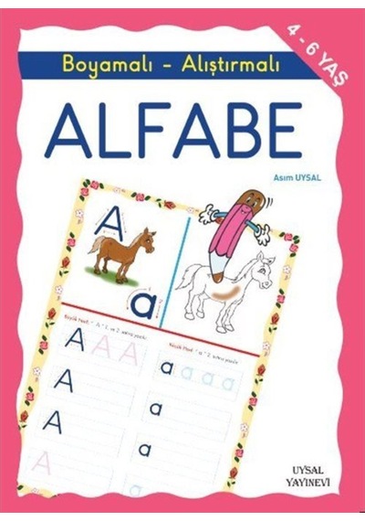 Boyamalı Ve Alıştırmalı Türkçe Alfabe/Büyük Boy / Asım Uysal (215138083)