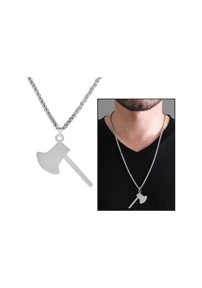 Balta Tasarım Silver Renk Çelik Erkek Kolye (506248017) Metalik