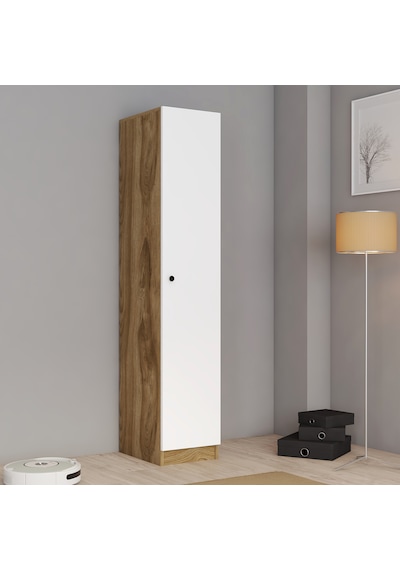Ferniso Mobilya Tek Kapılı Beyaz  Gardrop Beyaz-ud