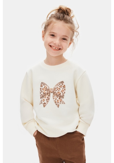 Xo Kids Kız Çocuk Sweatşirt 4-8 Yaş 39530 Krem
