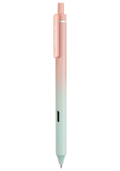 Wrıtech W-0171 Aurora 0,7mm Mavi Jel Kalem - 24'lü Set Ahşap