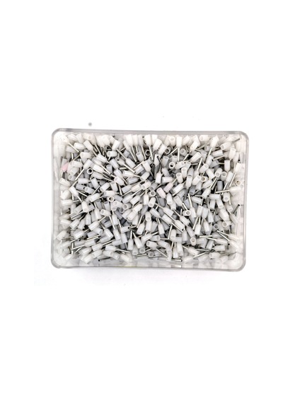 1000 Adet 0,50mm² Kablo Yüksüğü Bakır Beyaz Yüksük