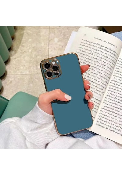 Apple Uyumlu iPhone 15 Pro Max Kılıf Luxury Seri Kamera Korumalı Silikon Kapak