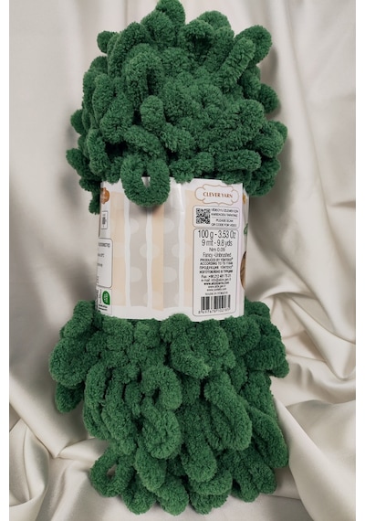 Puffy Çam Yeşili El Örgü İpi 100gr. 9mt. 5'li Paket - Renk: 532