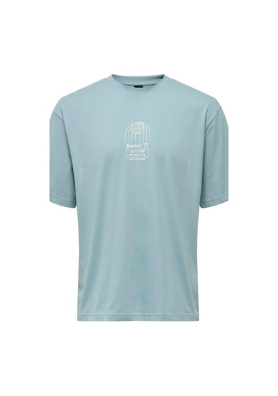 Only & Sons Erkek Onsmalık Lıfe Rlx Ss Tee Tr Relax Fit Kısa Kollu Tişört Yeşil