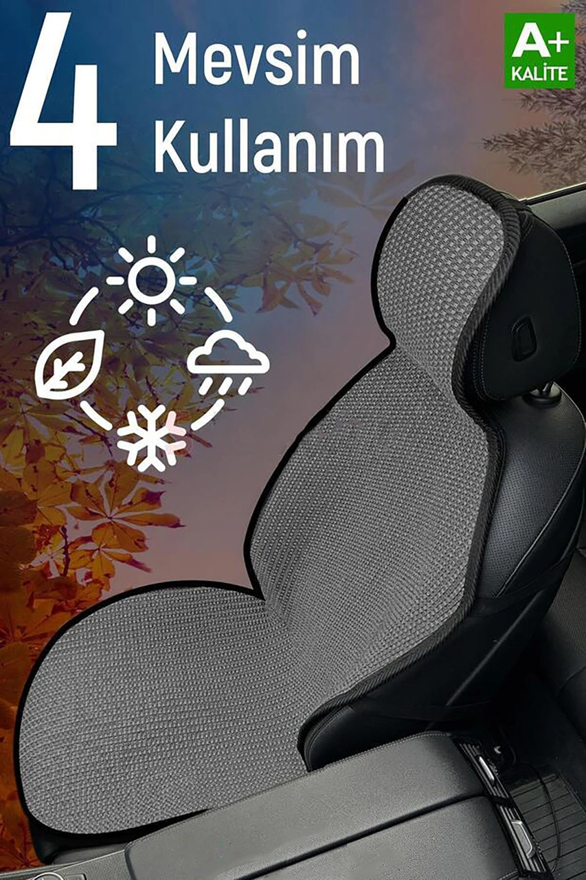 Mg Hs Uyumlu Siyah Prestij Serisi Dokuma Kumaş Oto Koltuk Kılıfı Ön Tam Arka Alt