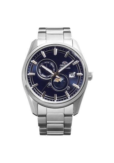 Orient Sun&moon Ra-ak0315l30b Kurmalı Otomatik Çelik Gri Lacivert Kadran 42 Mm Erkek Kol Saati