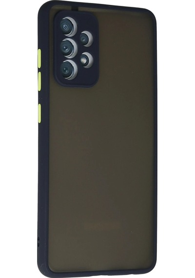 Muratech Newface Samsung Uyumlu Galaxy A72 Kılıf Montreal Silikon Kapak - Lacivert