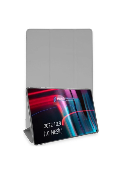 Apple İpad 2025 10.9 10.nesil A16 Kılıf Tablet Smart Kılıf - Gri Diğer