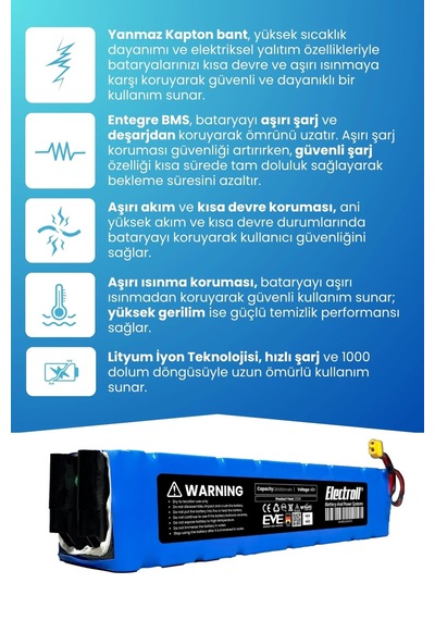 Electroll N85 Uyumlu Batarya Orijinal Kapasite 48v 20.000mah Elektrikli Scooter Bataryası Çok Renkli