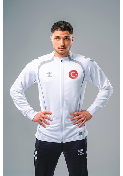 Hummel Target Milli Takım Kamp Eşofman Üstü Beyaz