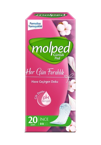 Molped Her Gün Ferahlık Günlük Ped 20'li