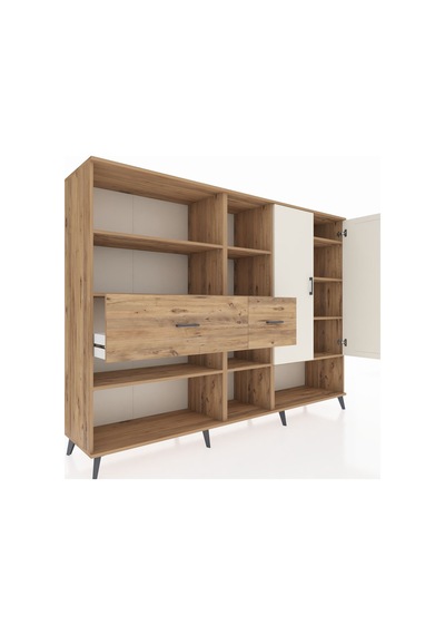 Hyperion Dolap 10 Raflı 2 Çekmeceli 2 Kapaklı 220x44x163 Çam-ayta Çam-aytaşı/çam Hyperion Dolap 10 Raflı 2 Çekmeceli 2 Kapaklı 220x44x163 Çam-ayta Çam-aytaşı/çam