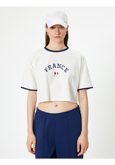 Koton Baskılı Crop Tişört Pamuklu Kısa Kollu Bisiklet Yaka Rahat Kalıp Beyaz 4sak50658ek Beyaz Koton Baskılı Crop Tişört Pamuklu Kısa Kollu Bisiklet Yaka Rahat Kalıp Beyaz 4sak50658ek Beyaz