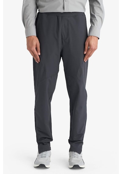 Defacto Slim Fit Dar Kesim Çift Cepli Fermuarlı Paça Dokuma Jogger B2780ax26spar214 Antrasit-ar214
