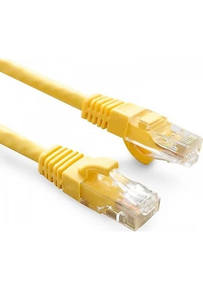 Ods 0.3m Cat6 Utp Lszh Saf Bakır Sarı Patch Kablo 20'li Paket