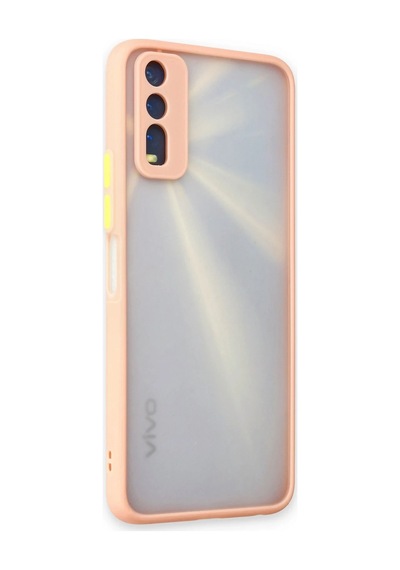 Newface - 771 - Vivo Y11s Kılıf Montreal Silikon Kapak - Csmo-tex - - Pembe