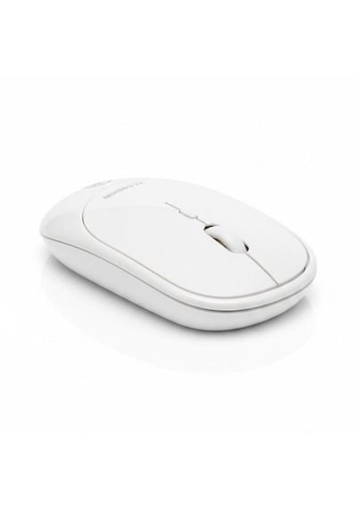 Beyaz Renkli Ergonomik Sessiz Kablosuz Mouse Usb Alıcılı, Ofis Ve Oyun İçin Konforlu Bilgisayar Faresi Ms6310 4801
