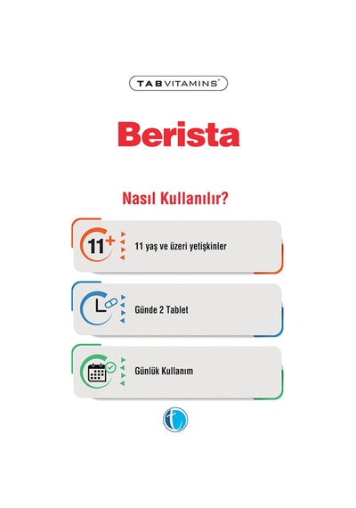 Tabvitamins Berista 60 Tablet Tanışma Paketi Shaker Hediyeli
