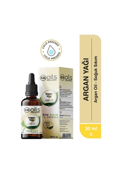 Ayrex Kaoils Argan Yağı 30 Ml / 100% Pure Argania Spinosa Kernel Oil / Soğuk Sıkım Doğal Taşıyıcı Yağ / Saç