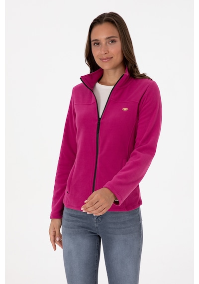 U.S. Polo Assn. Kadın Fuşya Fermuarlı Dik Yaka Polar Sweatshirt 50316729-VR023