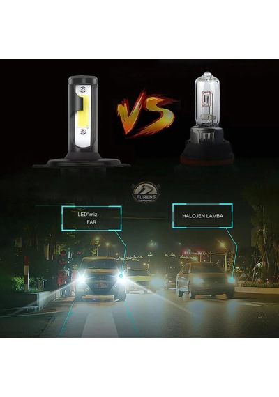Hyundai Accent Era 2006-2012 Uzun-kısa Far Uyumlu Şimşek Etkilii Led Xenon Light Series H4
