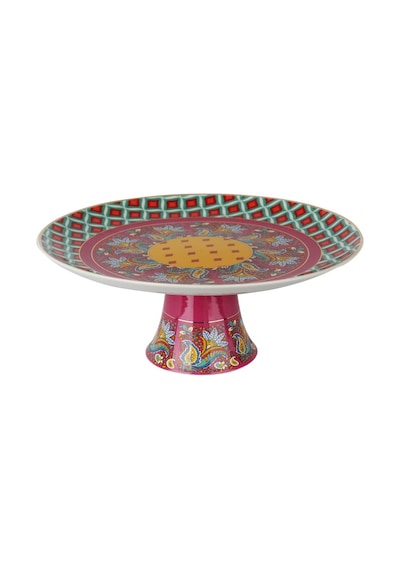 Lucky Art Eliana Bone Porselen Karışık Desenli Ayaklı Kek & Pasta Standı 27 Cm Lyhd 586
