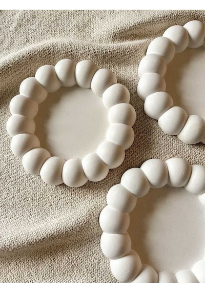 Bernami Mum Pinterest Set Büyük Baloncuklu Bubble Dekor Dekoratif Obje Biblo Yüzüklük Tabak Altlık 3 Adet Diğer