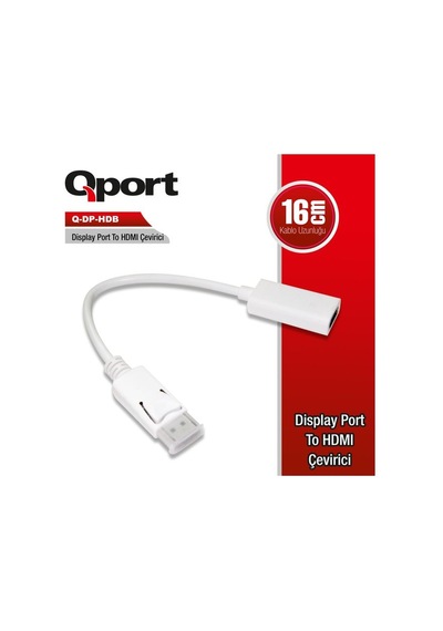 Qport Display PortE=HdmiD Çevirici