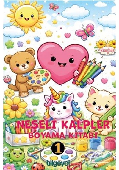 Neşeli Kalpler Boyama Kitabı-1 / Kolektif