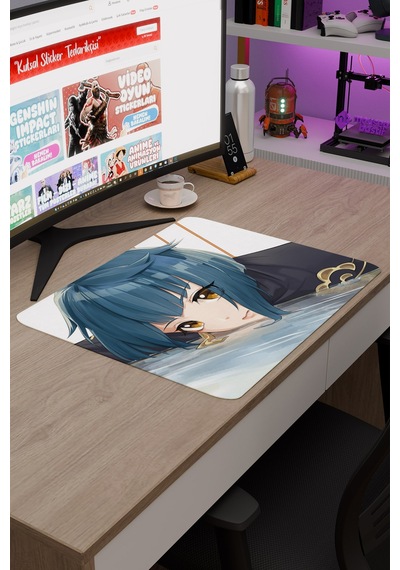 Xingqiu Genshin Impact Anime Oyuncu V1 - 48x40 Xl Gaming Mouse Pad Fare Altlığı