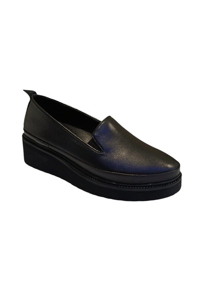Castle Black 24602 Kadın Hakiki Deri Casual Ayakkabı Siyah