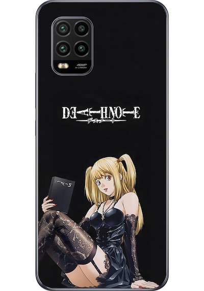 Xiaomi Mi 10 Lite Uyumlu Şeffaf Kılıf Death Note 3 Tasarımlı