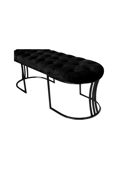 Viego Siyah Bench Puf Siyah