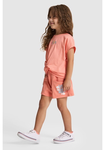 U.s. Polo Assn. Kız Çocuk Mercan Şort Örme 50325681-vr204 Coral